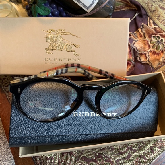 Burberry Accessories - Authentic BURBERRY 50mm checkered Round UNISEX optical glasses